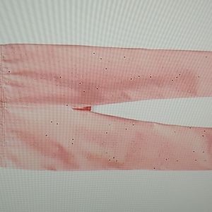 Okie Dokie Girl 3 Month Pink w Chunky Silver Glitter pants 95% Cotton 5% Spandex